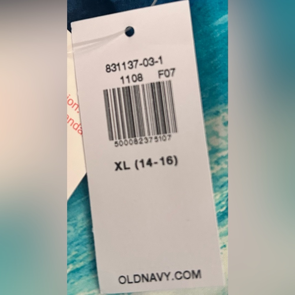 Boys Old Navy XL Blue swim trunks - Picture 4 of 4